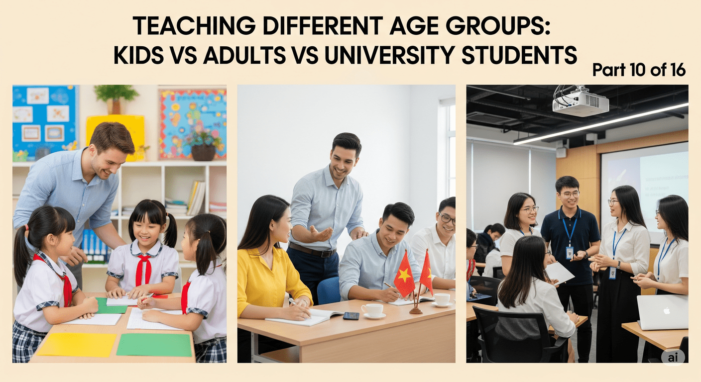 Teaching Different Age Groups: Kids vs Adults vs University Students